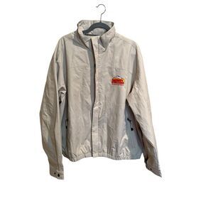Western Budget‎ Motels Embroidered Men's  Tan Full Zip Jacket XL North End NWT
